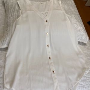 White top w/ gold buttons